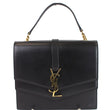 YVES SAINT LAURENT Montaigne Double Flap Leather Shoulder Bag Black