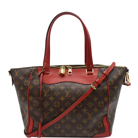 LOUIS VUITTON Estrela NM Monogram Canvas Shoulder Bag Coquelicot