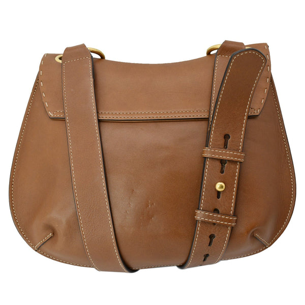 GUCCI GG Marmont Calfskin Leather Shoulder Bag Brown 409154