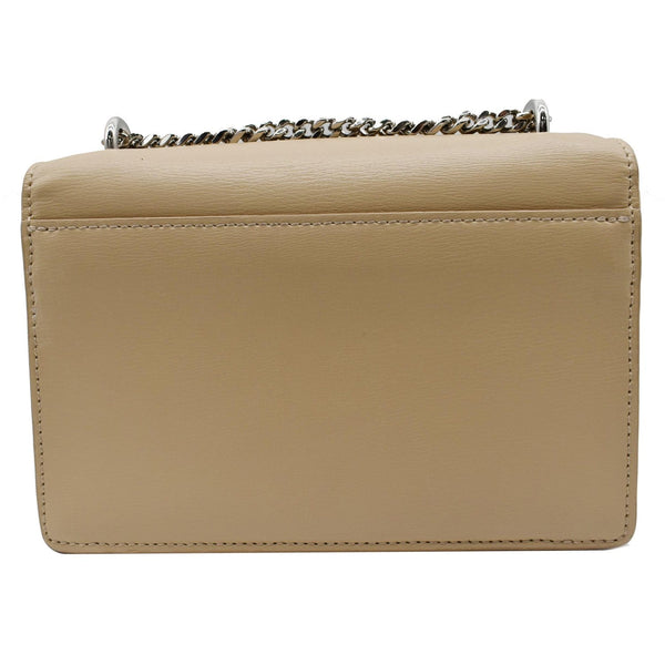 YVES SAINT LAURENT Monogram Sunset Medium Leather Shoulder Bag Beige