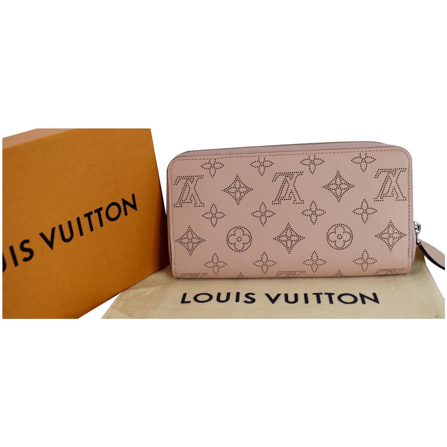 Shop Louis Vuitton MAHINA Monogram Leather Long Wallet Logo Icy