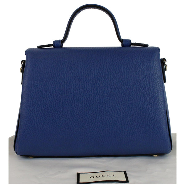 GUCCI GG Interlocking Leather Chain Shoulder Bag Blue 510302