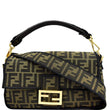 Fendi Mini Baguette Zucca Canvas Shoulder Bag Brown - DDH
