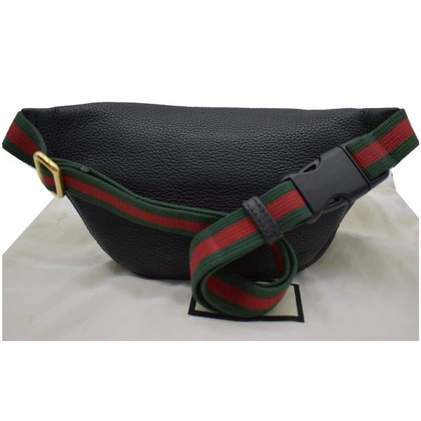 Gucci Print Small Leather Belt Waist Bum Bag - Black