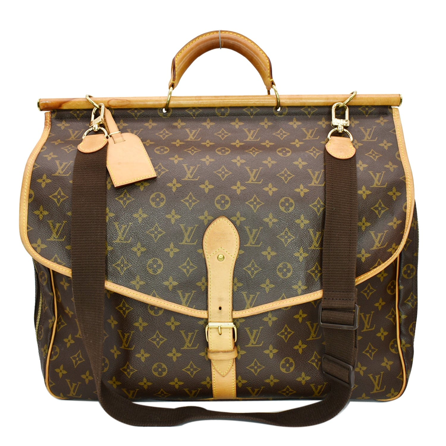 Chasse leather 48h bag Louis Vuitton Brown in Leather - 25600938
