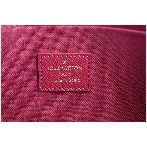 LOUIS VUITTON Pochette Felicie Monogram Canvas Crossbody Bag Brown