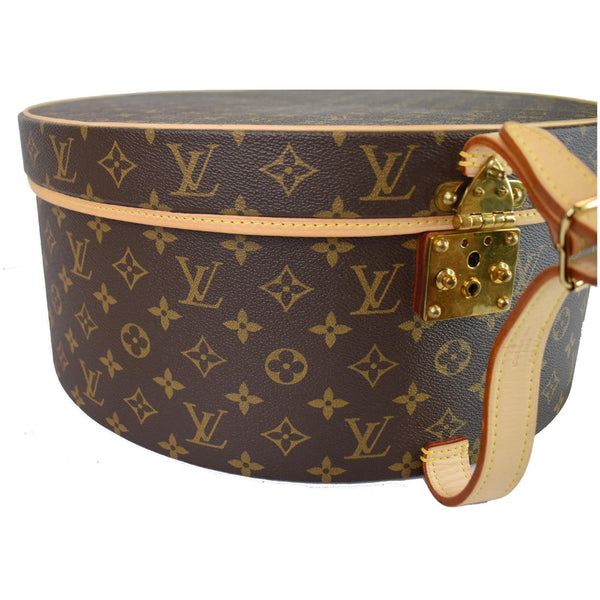 Louis Vuitton Hat Box 40 Monogram Canvas Travel Handbag -side preview