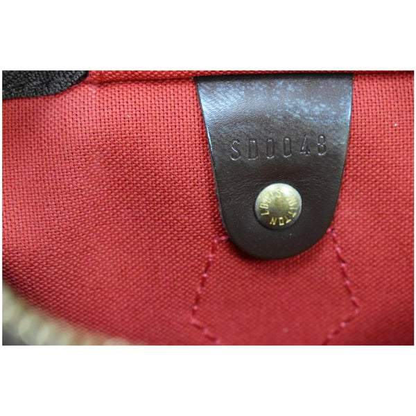 Louis Vuitton Speedy 30 Damier Ebene Satchel Bag - code SD0048 | DDH