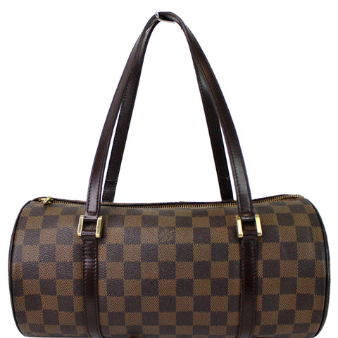 LOUIS VUITTON Papillon 30 Damier Ebene Shoulder Handbag Brown