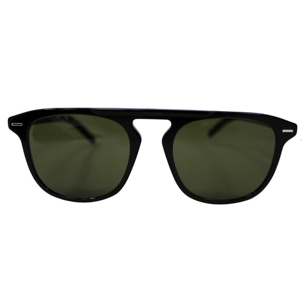 CHRISTIAN DIOR Homme BLACK249S-0807/QT Black Sunglasses Green Lens
