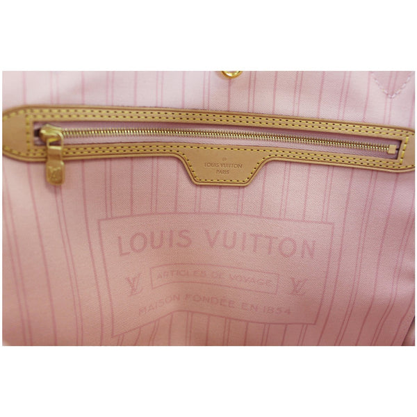 Louis Vuitton Neverfull MM Damier Azur Shoulder Bag offiicial tags