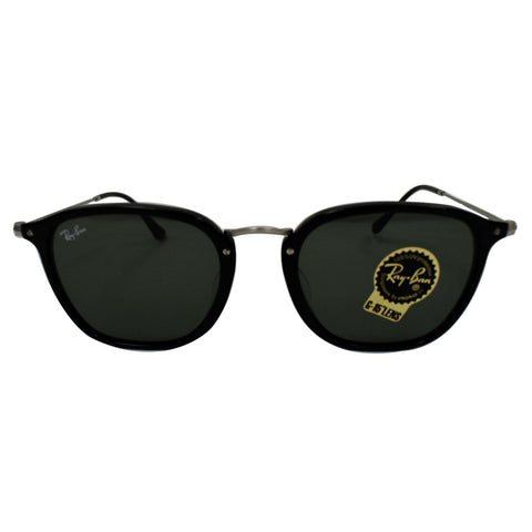 RAY-BAN RB2448N 901 51 Black Sunglasses Green Classic G-15 Lens