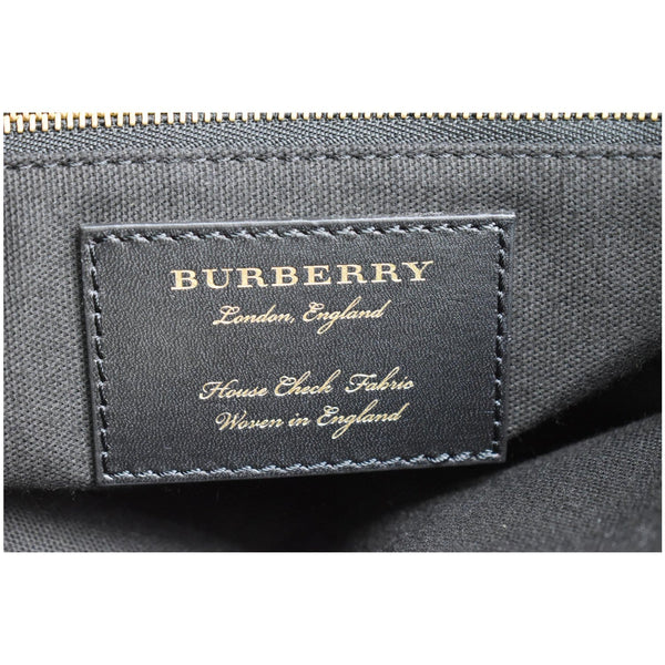 BURBERRY Banner Medium Leather Tote Shoulder Bag Red