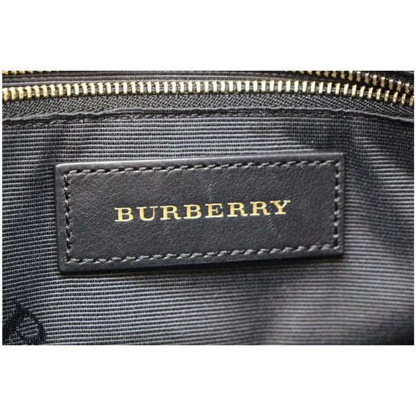 BURBERRY Dewsbury Medium Grain Check Embossed Tote Bag Black