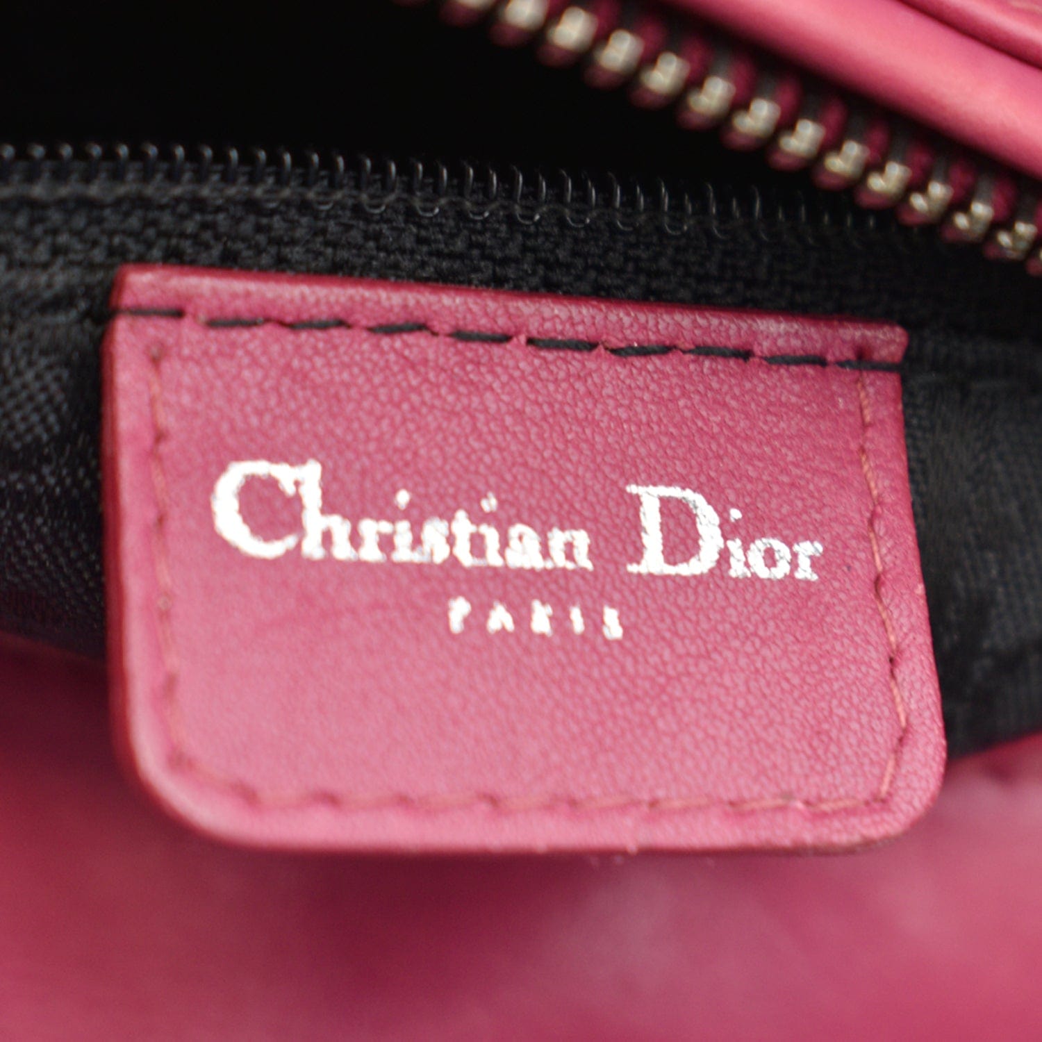 Christian Dior Lady Dior Cannage Hand Tote Bag Pink Wool Suede MA-0998  97627