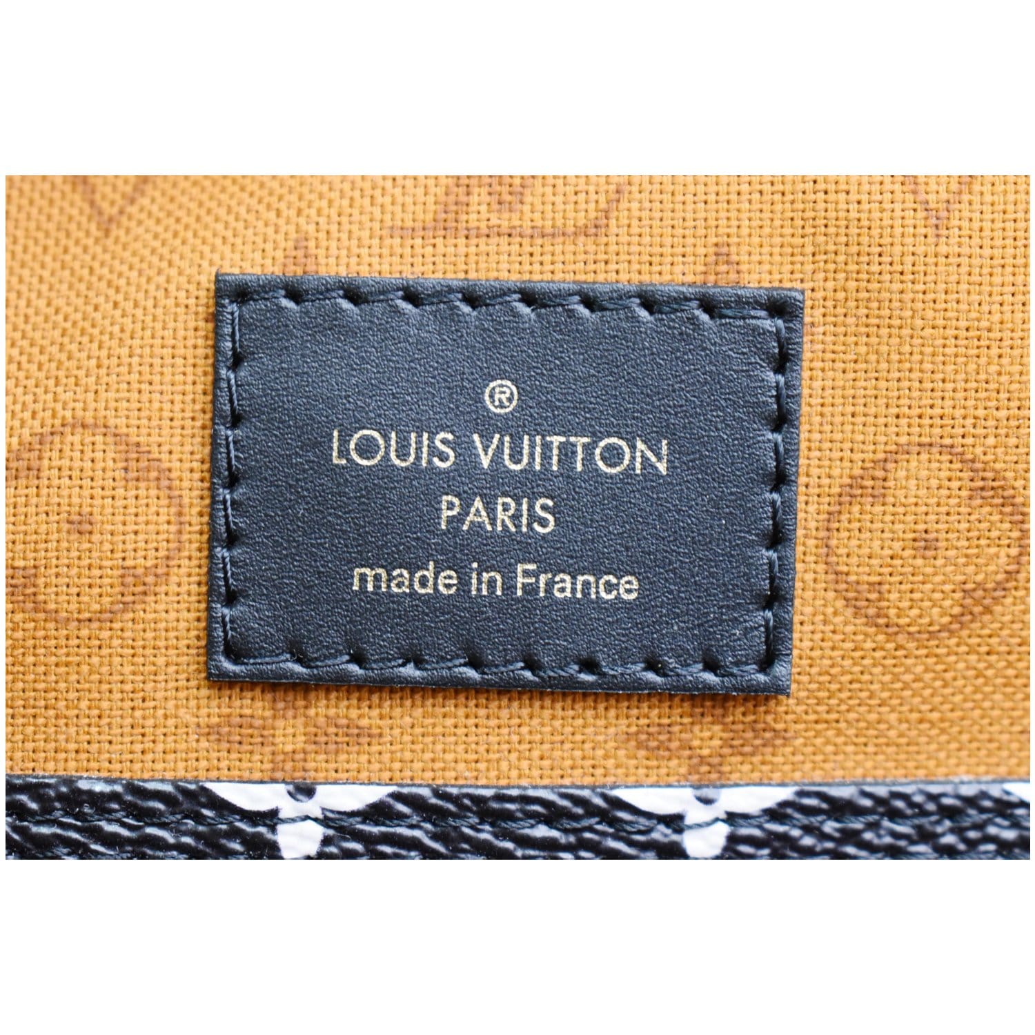 Louis Vuitton Crafty Neverfull MM Giant Monogram Caramel Black Bag ×No  Pouch×