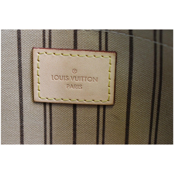 LOUIS VUITTON Neverfull MM Monogram Canvas Pochette Wristlet Pouch Brown