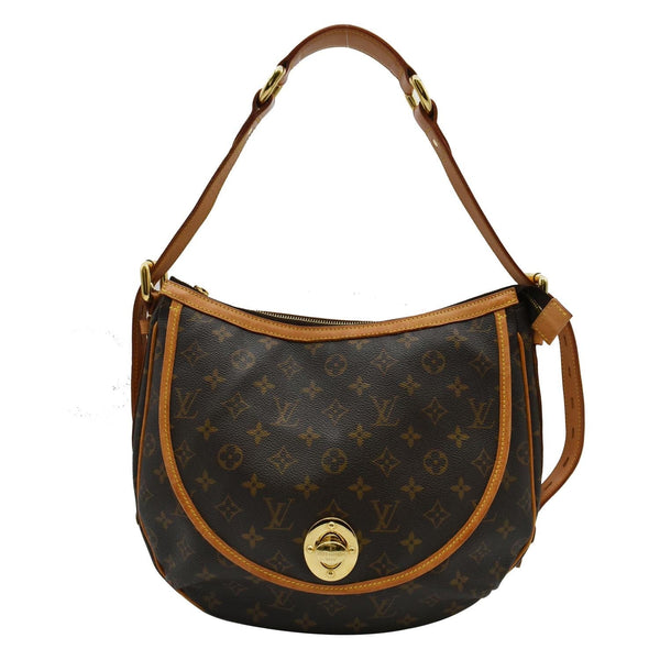 LOUIS VUITTON Tulum GM Monogram Canvas Shoulder Bag Brown