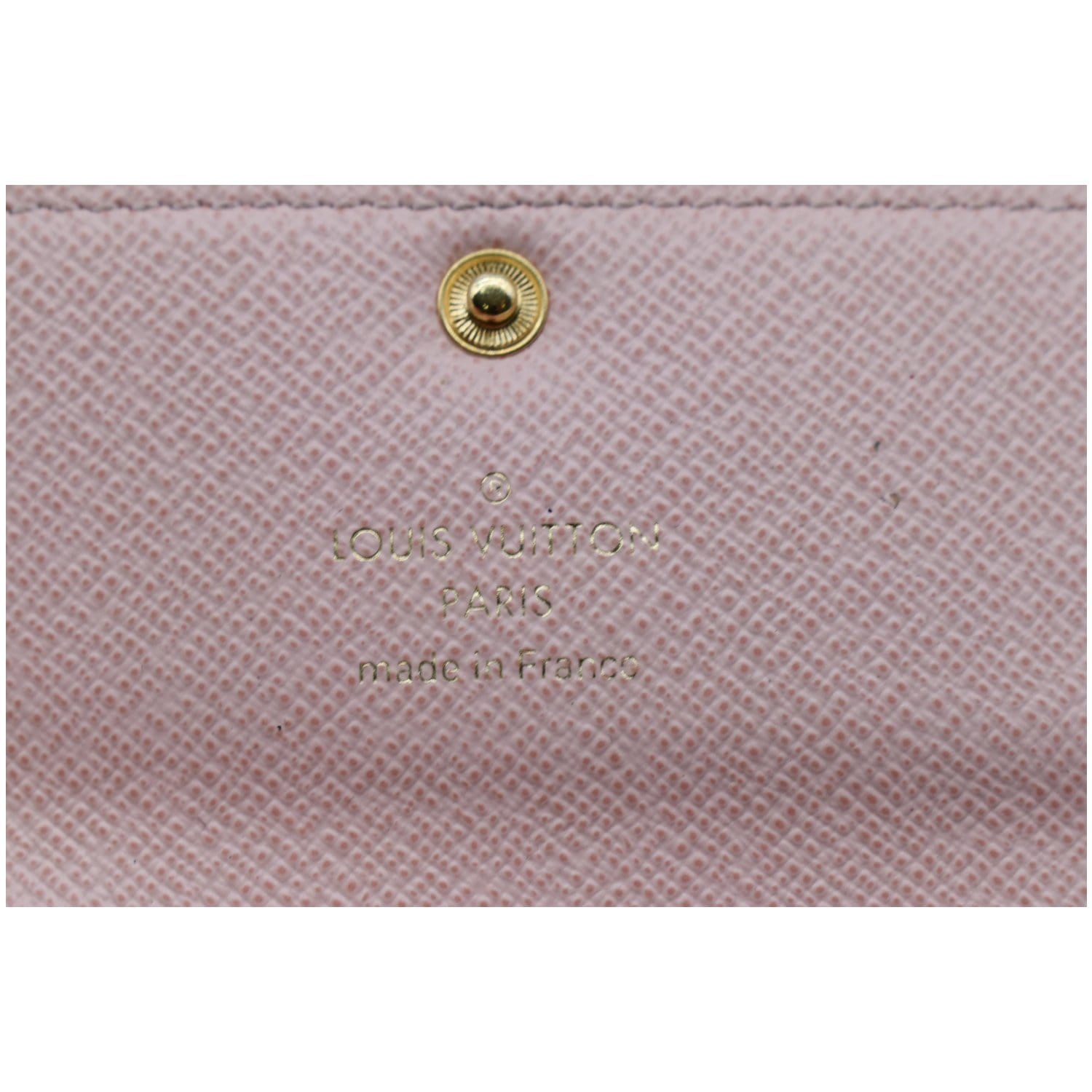 Louis Vuitton Damier Ebene Multicles 6 Key Holder Rose Ballerine