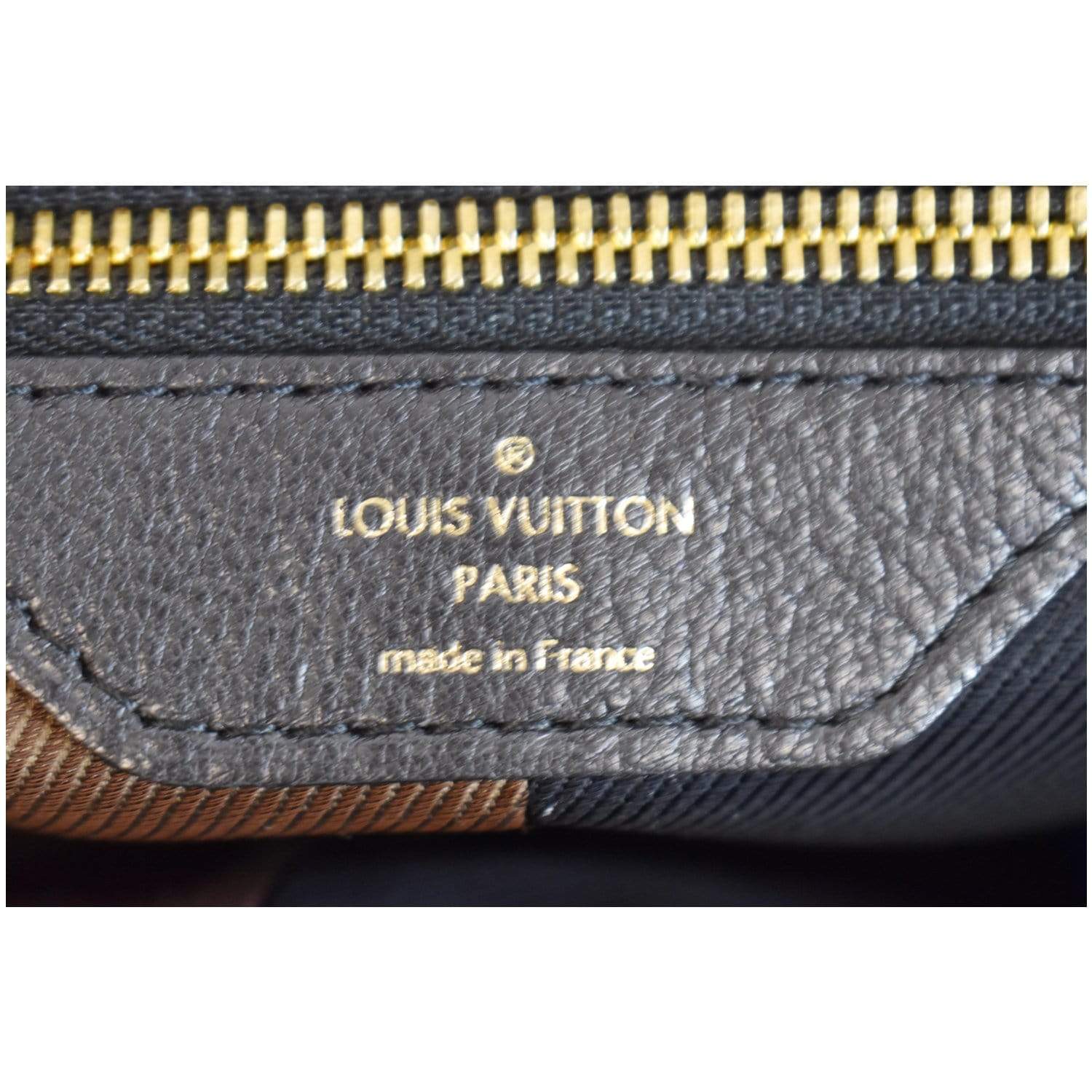 A BROWN, BLUE & BLACK MONOGRAM CANVAS & LEATHER BLOCKS TOTE BAG WITH GOLD  HARDWARE, LOUIS VUITTON, 2011