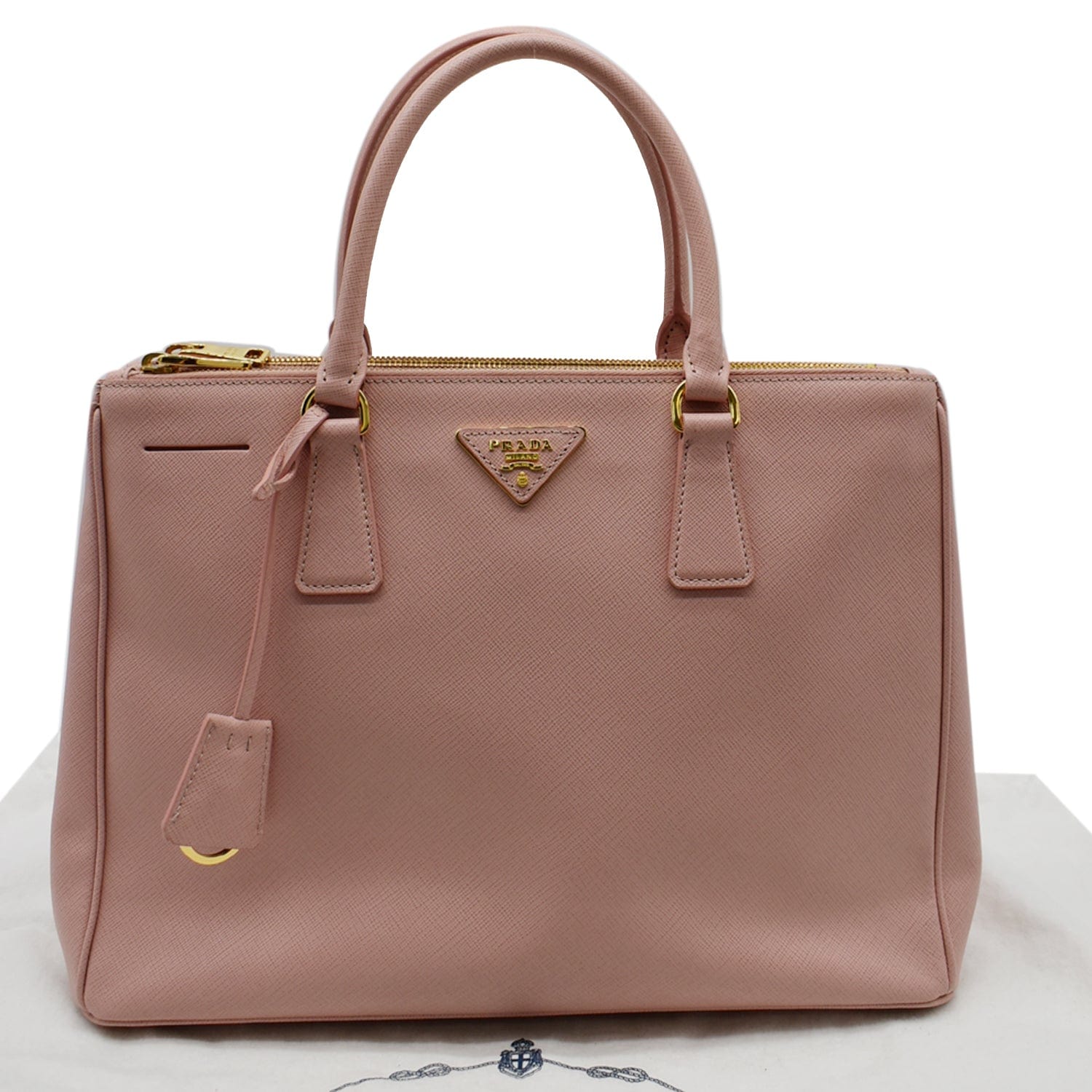 Powder Pink Medium Prada Galleria Saffiano Leather Bag