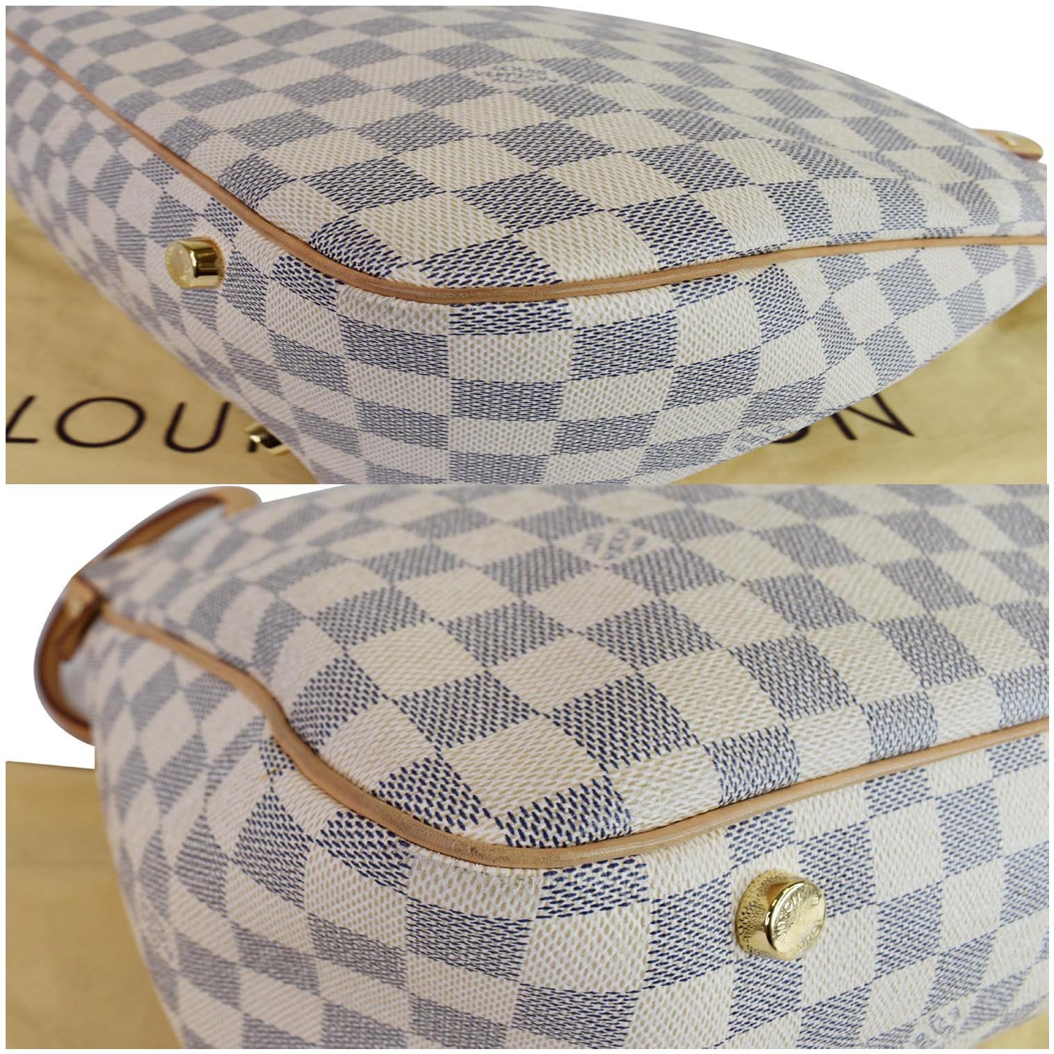 Louis Vuitton Vintage - Damier Azure Figheri PM Bag - White Ivory Blue -  Damier Canvas and Leather Handbag - Luxury High Quality - Avvenice
