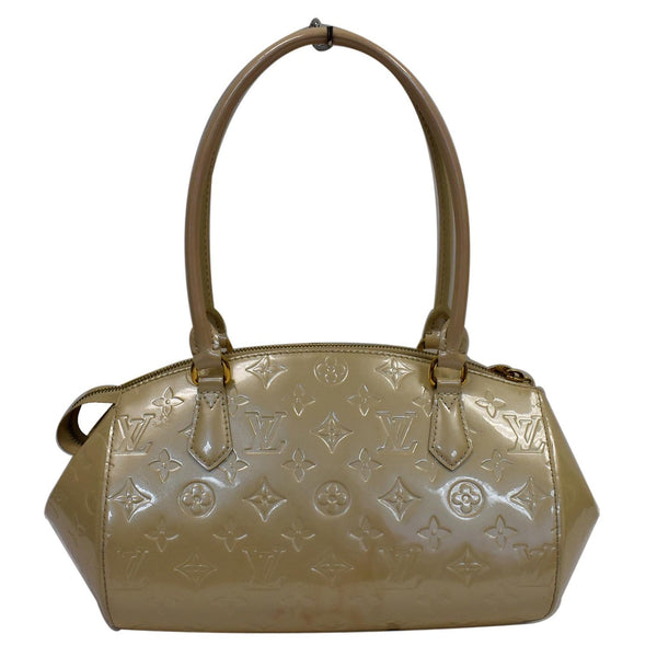 Louis Vuitton Sherwood PM Blanc Corail Monogram Vernis Shoulder Bag Bronze