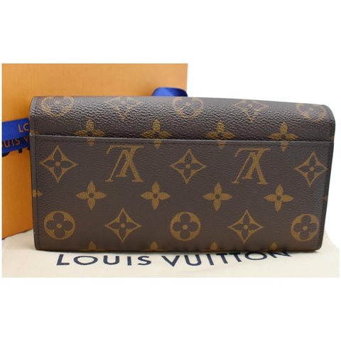 Louis Vuitton Monogram Canvas Sarah Wallet Brown For Sale
