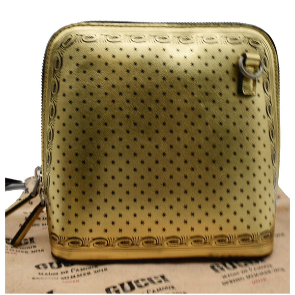 GUCCI Moon Steller Guccy Leather Crossbody Bag Gold 511189