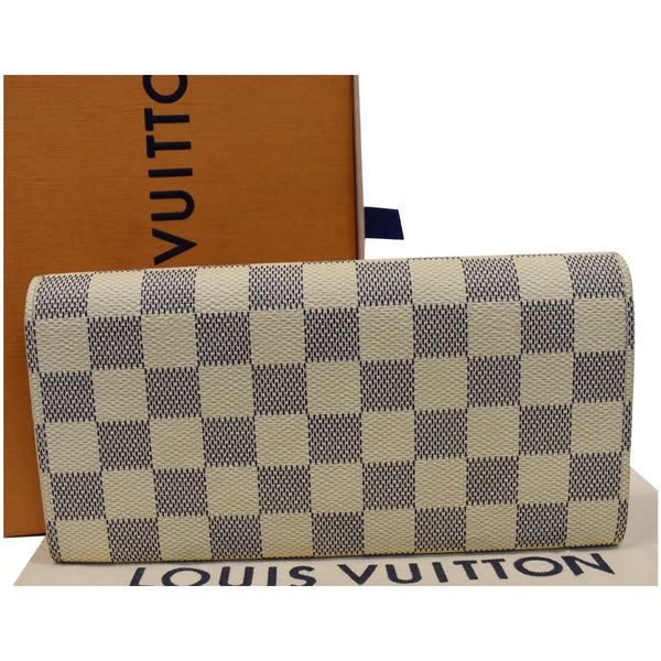 Louis Vuitton Emilie Damier Azur Wallet White