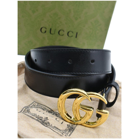 Gucci Double G Buckle Leather Belt Black | Dallas Handbags