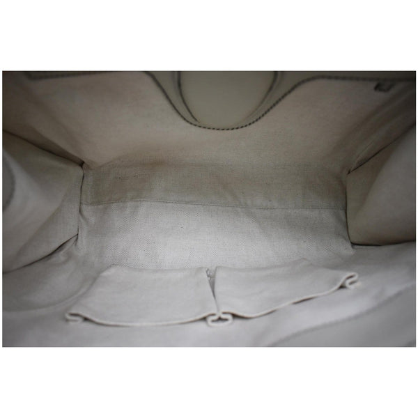 GUCCI Emily Large Guccissima Chain Shoulder Bag Beige 295403