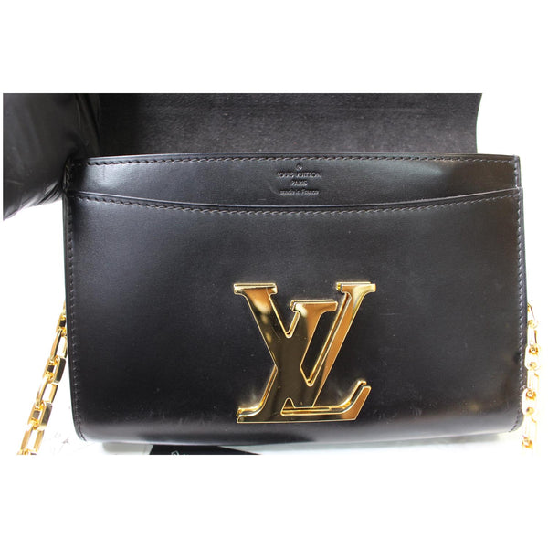 Louis Vuitton Chain Louise GM Noir Leather front lookBag