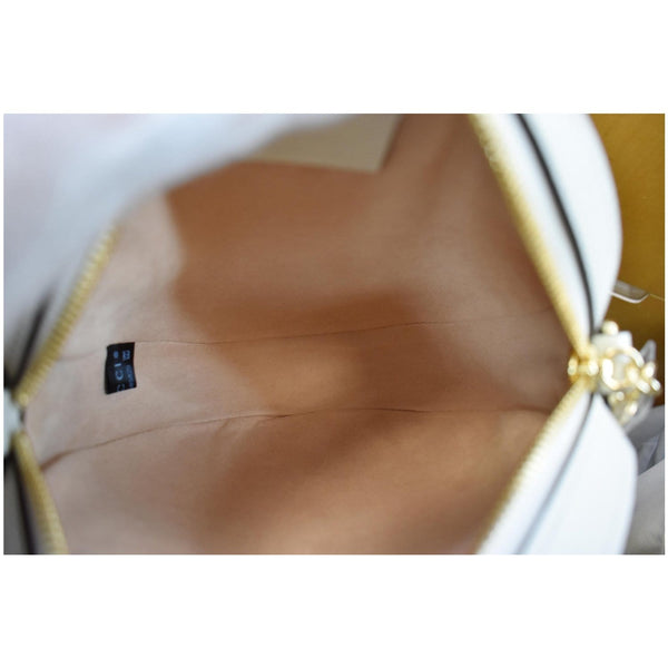 Gucci Ophidia Mini GG Round Web Leather interior Bag