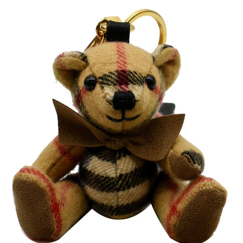 BURBERRY Thomas Bear House Check Bag Charm Antique Yellow