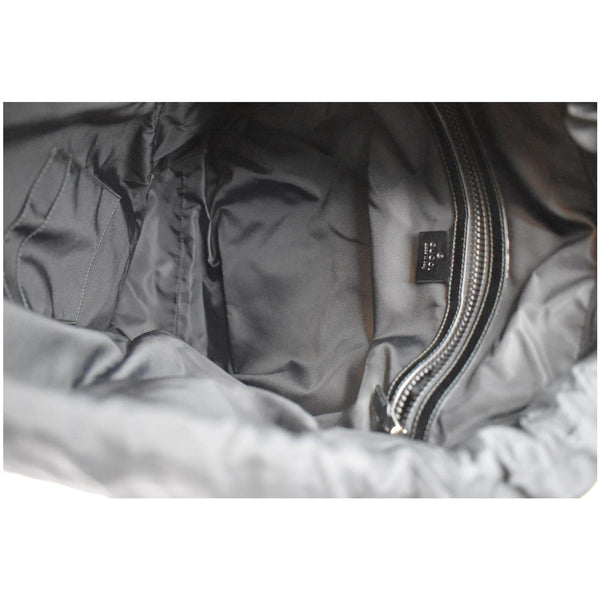 Gucci Floral Brocade Leather Backpack Bag interior
