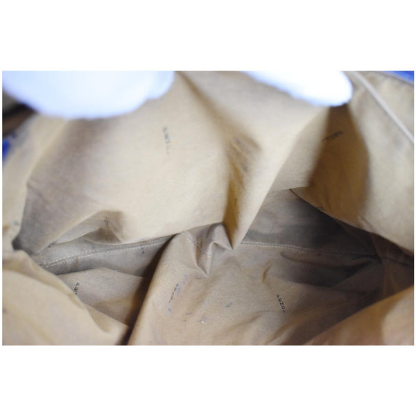 FENDI Zucchino Mamma Monogram Canvas Shoulder Bag Blue - Last Call