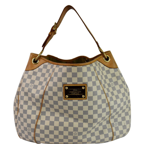 LOUIS VUITTON Galliera GM Damier Azur Shoulder Bag White