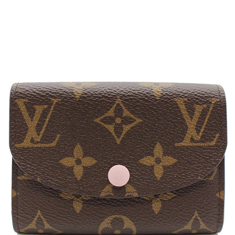 LOUIS VUITTON Rosalie Monogram Canvas Coin Purse Rose Ballerine