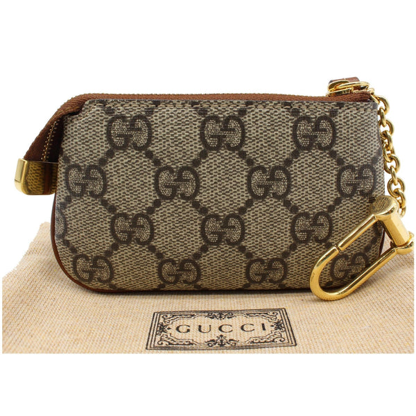 Gucci GG Supreme Monogram Key Case Beige - Dallas Handbags