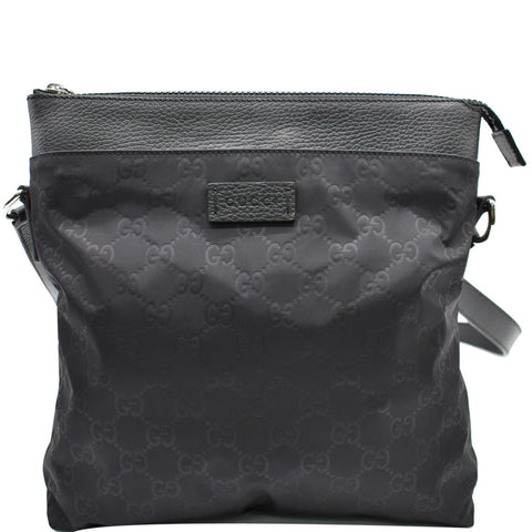 GUCCI GG Monogram Nylon Small Messenger Bag Black 510342