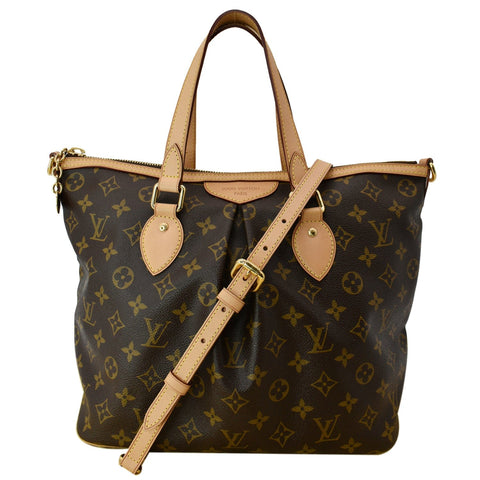 LOUIS VUITTON Palermo PM Monogram Canvas Shoulder Bag Brown