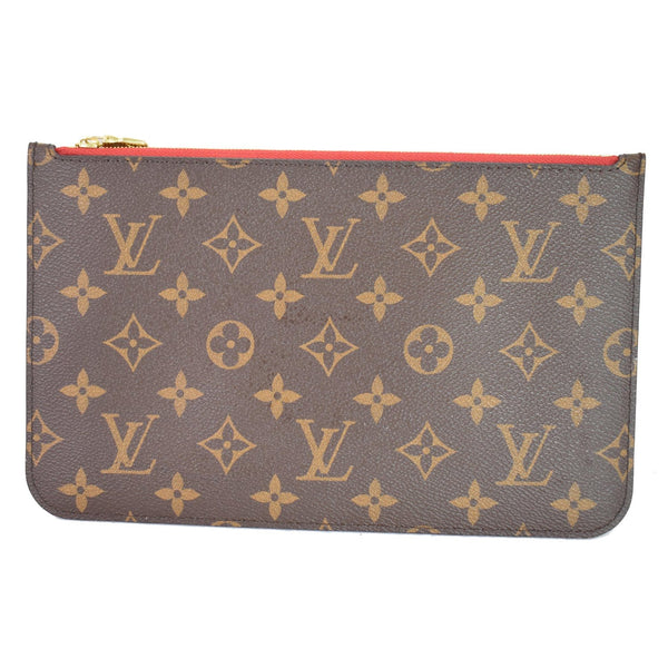 Louis Vuitton Monogram Canvas Neverfull MM Band Pouch - top backside view