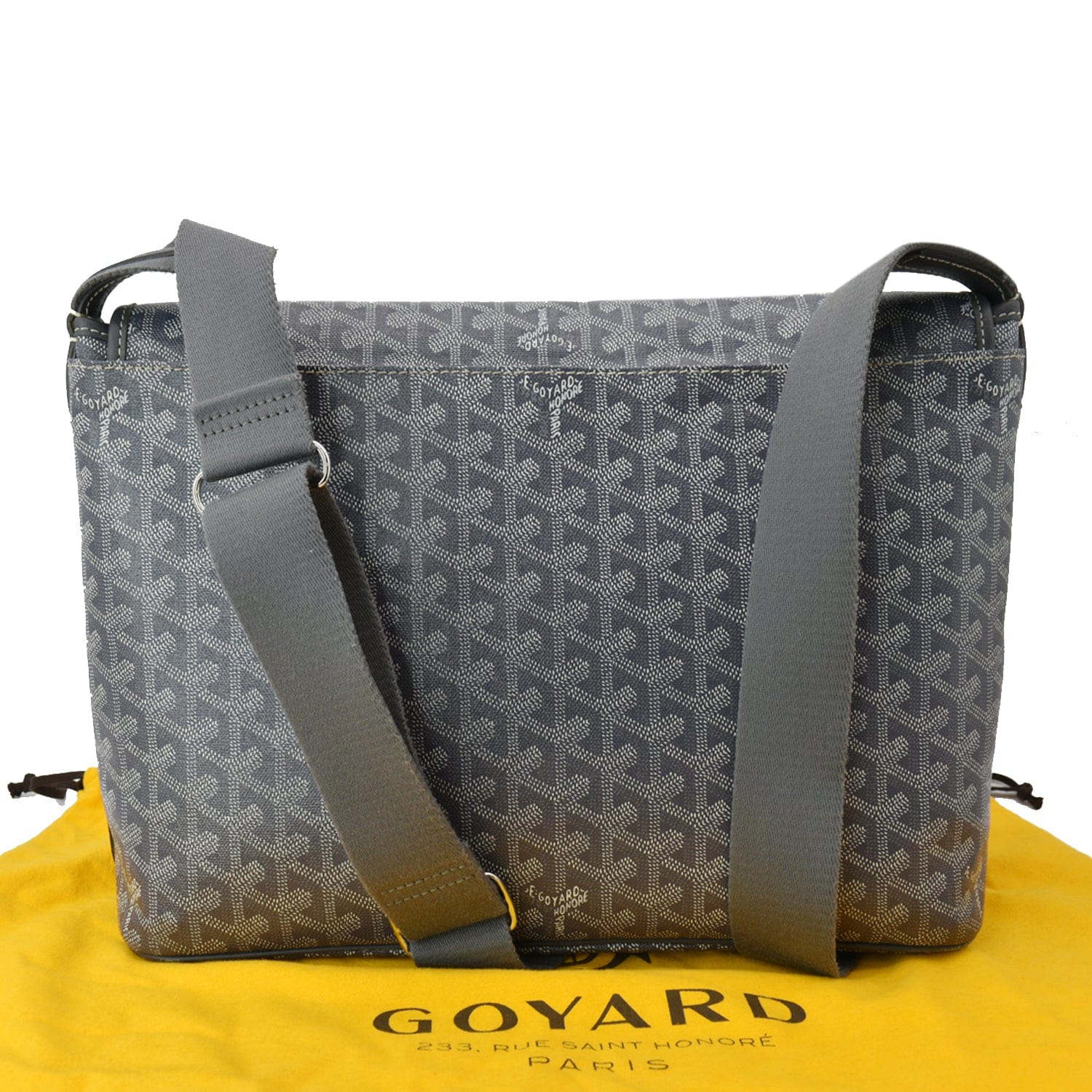Goyard Capetien Coated Canvas Messenger Bag Grey - Hot Deals