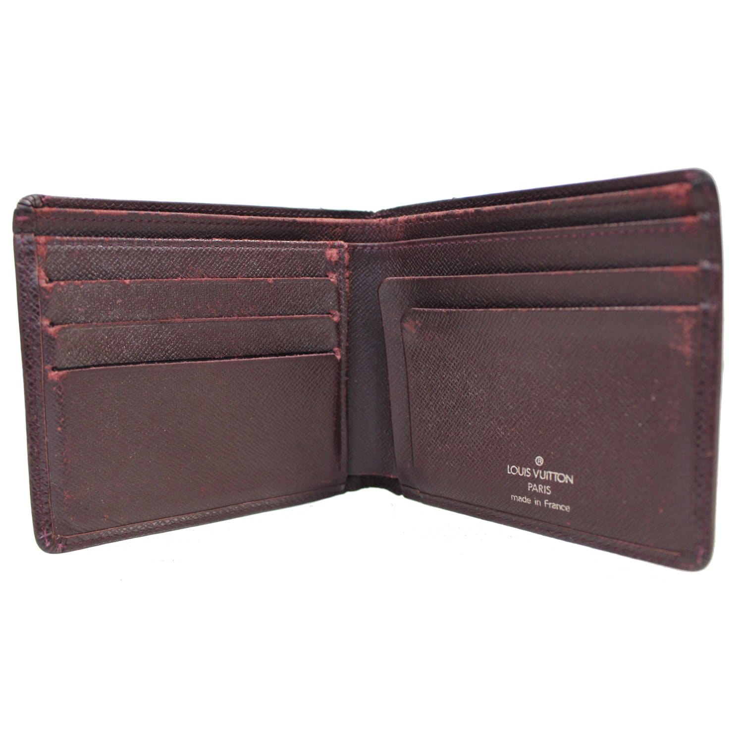 Louis Vuitton Multiple Acajou Taiga Leather Wallet