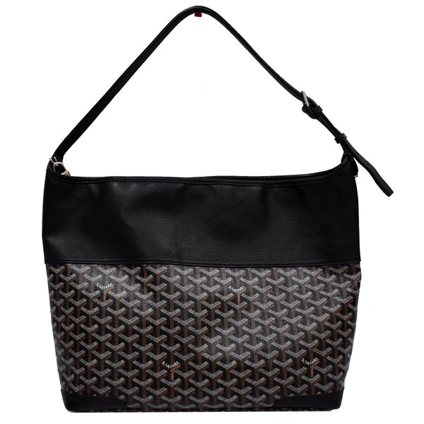 Goyard Grenadine Chevron Printed Canvas and Leather Bag - front preview