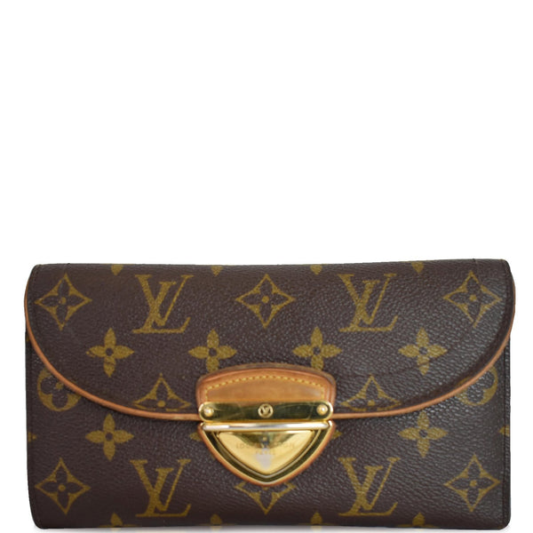 Louis Vuitton Eugenie Monogram Canvas Wallet Brown - logo front view