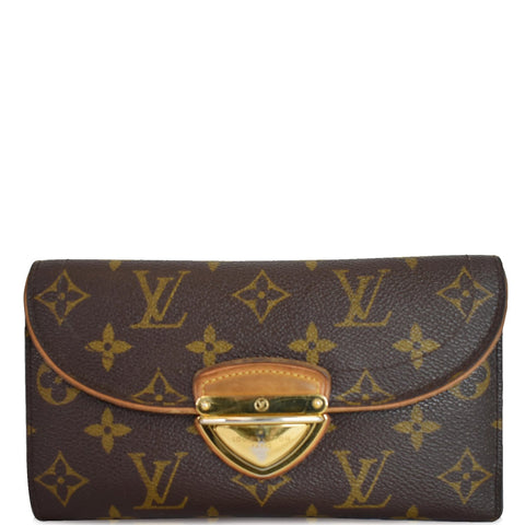 LOUIS VUITTON Eugenie Monogram Canvas Wallet Brown