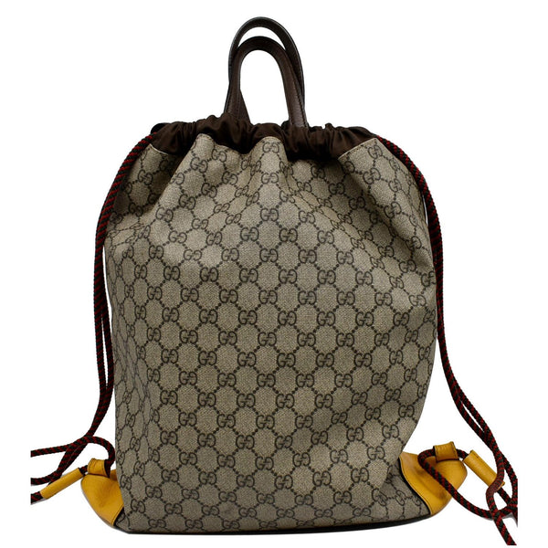 Gucci Neo Vintage Drawstring GG Supreme Canvas Backpack BAg