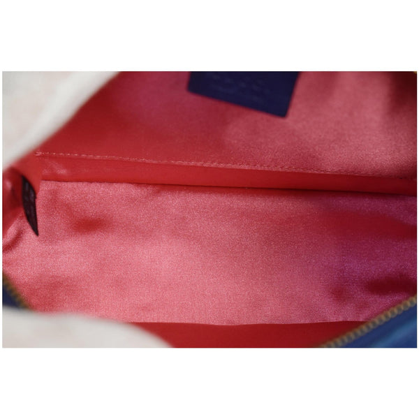 GUCCI GG Marmont Velvet Small Crossbody Bag Blue 447632